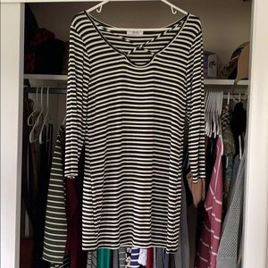 Lux + Co Maternity Ribbed Knit Top